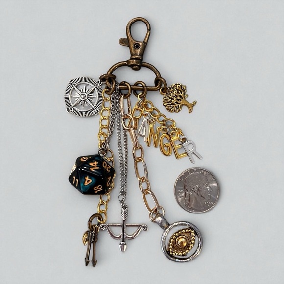 DND Dungeons and Dragons Ranger Themed Bag Charm Great gift for player UNISEX - Picture 17 of 17